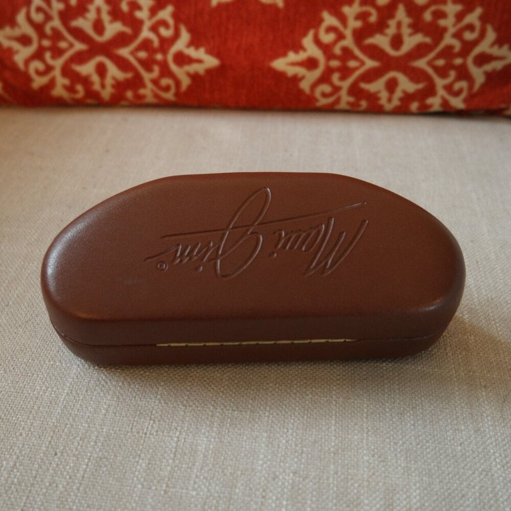 MAUI JIM Leatherette Clamshell Felt Lined Hard Sunglass / Eyeglass Case Only S/L